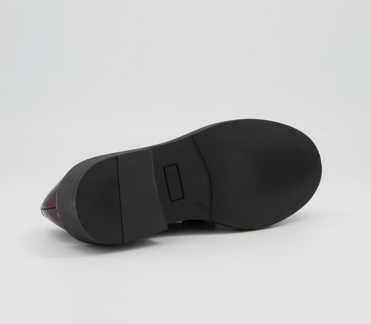 Office Favour Chunky Sole Loafers Office Favour Chunky Sole Loafers Dark Burgundy Box Leather