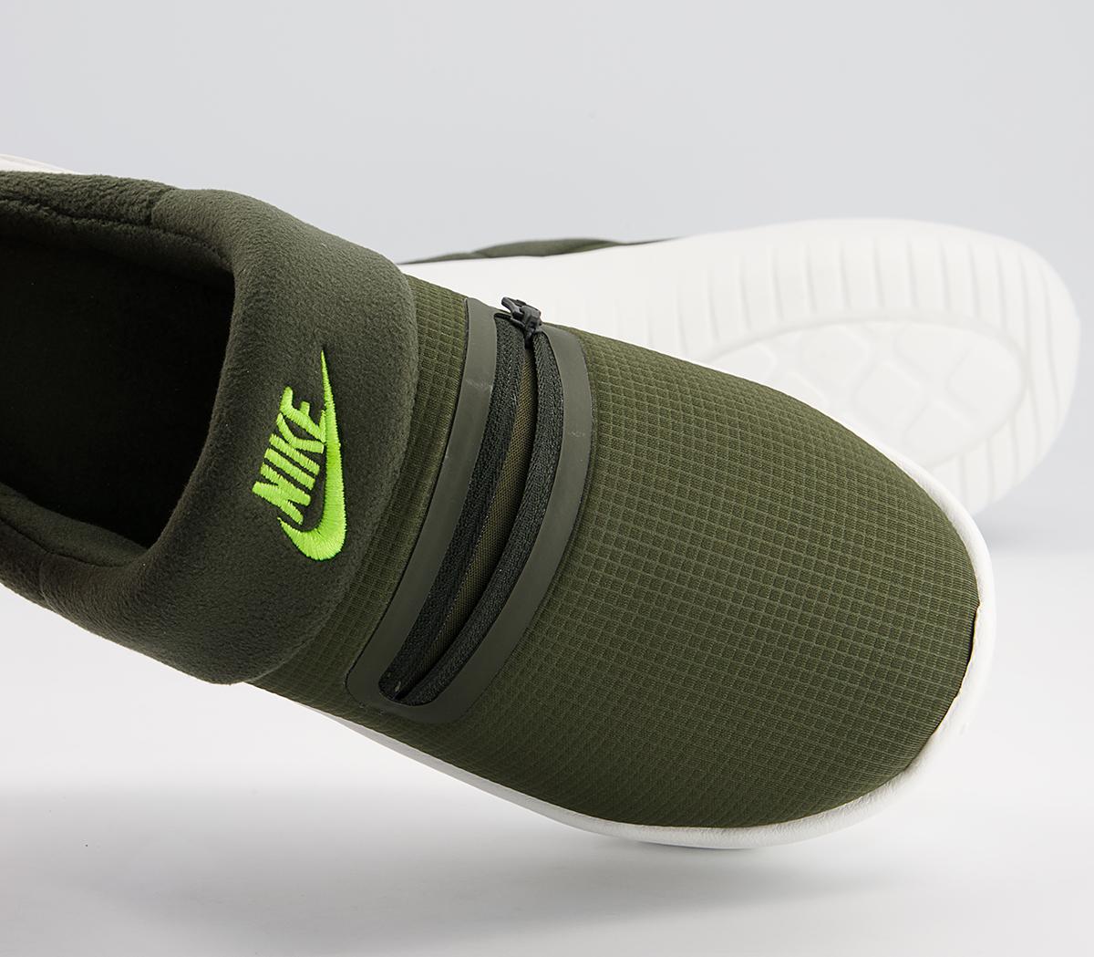Nike Burrow Slippers Nike Burrow Slippers Cargo Khaki Volt Sequoia Summit White