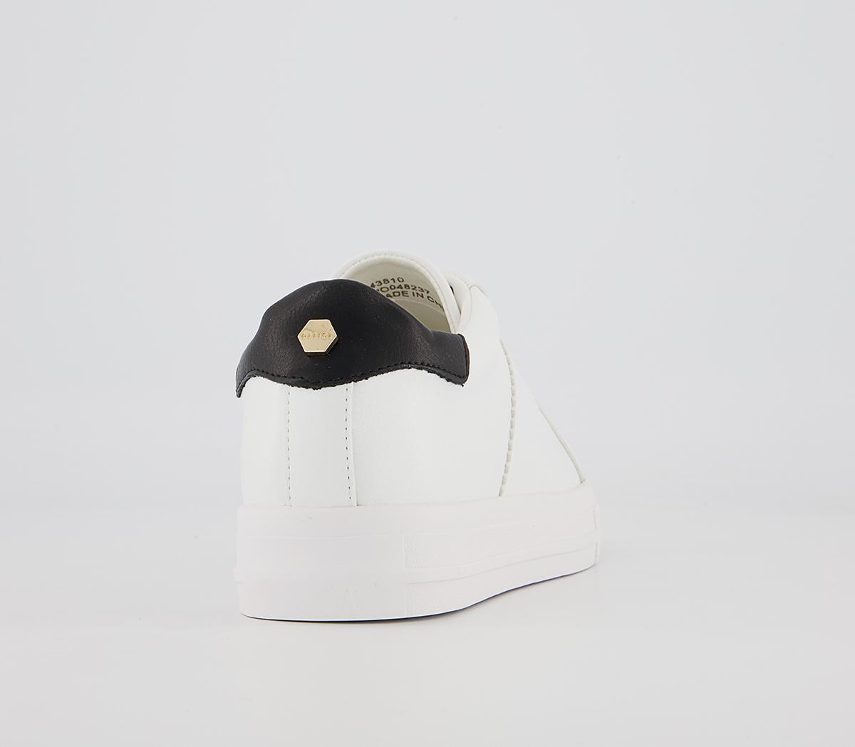Office Focus Lace Up Trainers Office Focus Lace Up Trainers White Black Mix