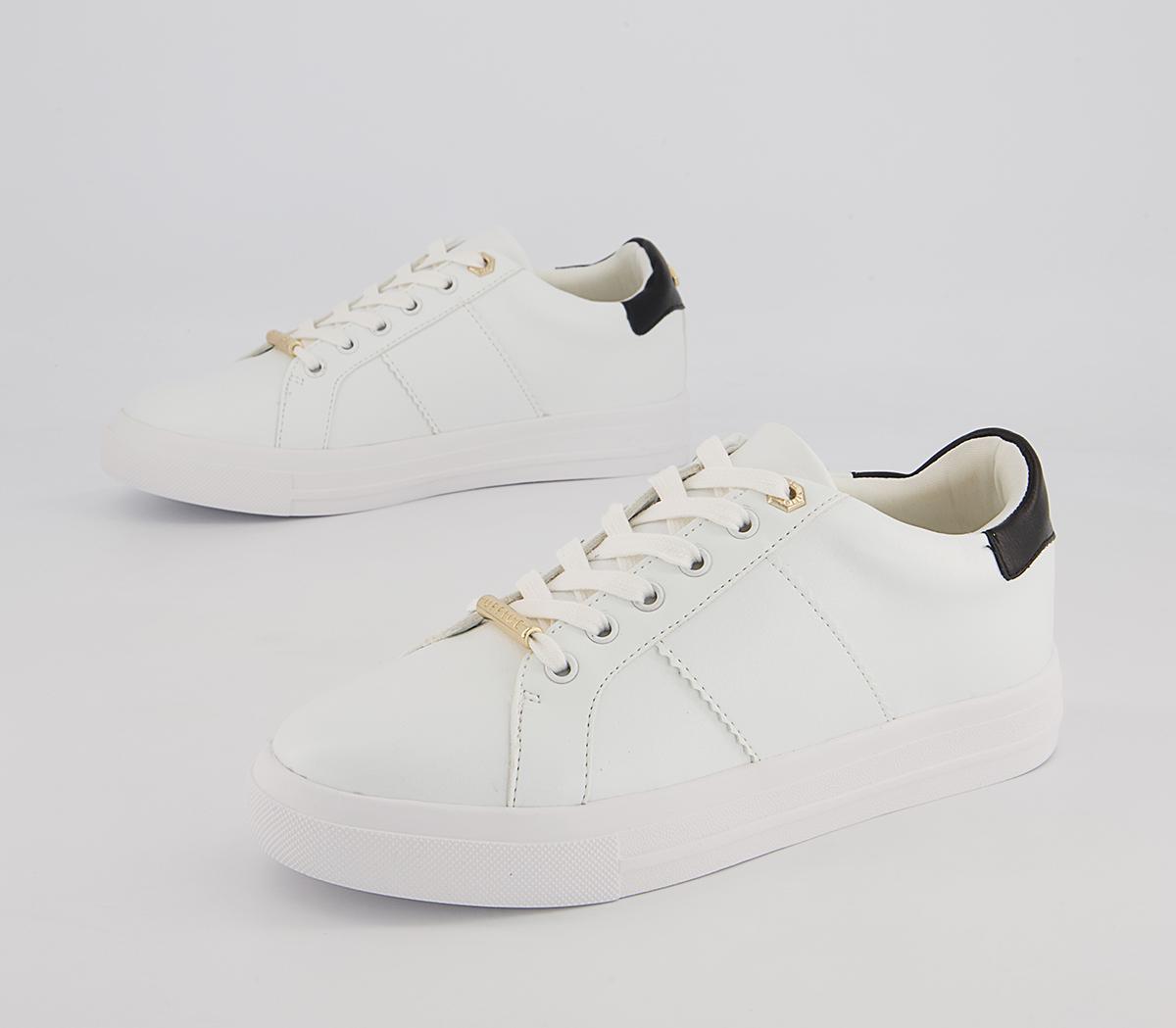 Office Focus Lace Up Trainers Office Focus Lace Up Trainers White Black Mix