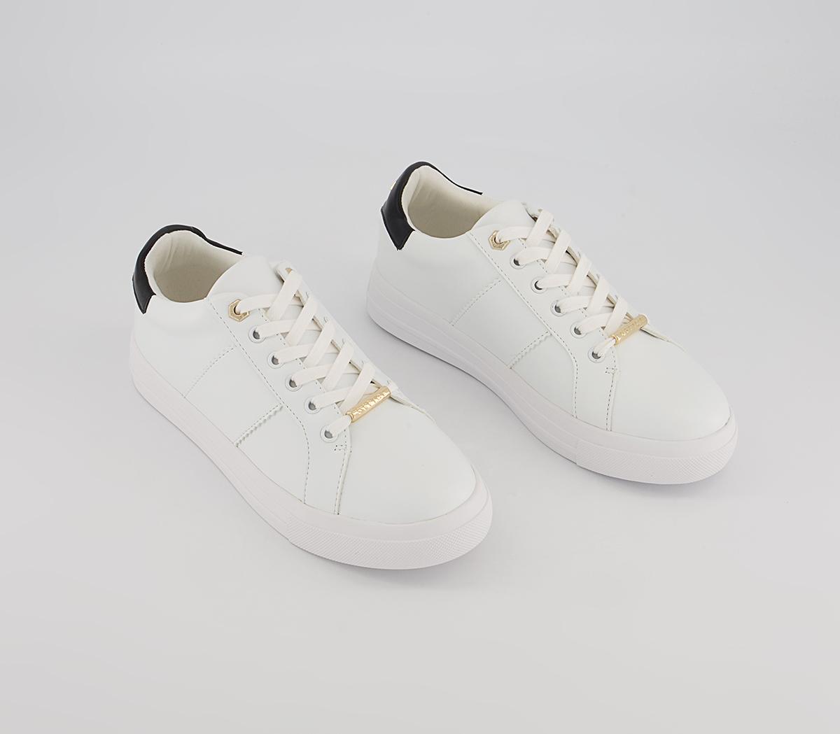 Office Focus Lace Up Trainers Office Focus Lace Up Trainers White Black Mix