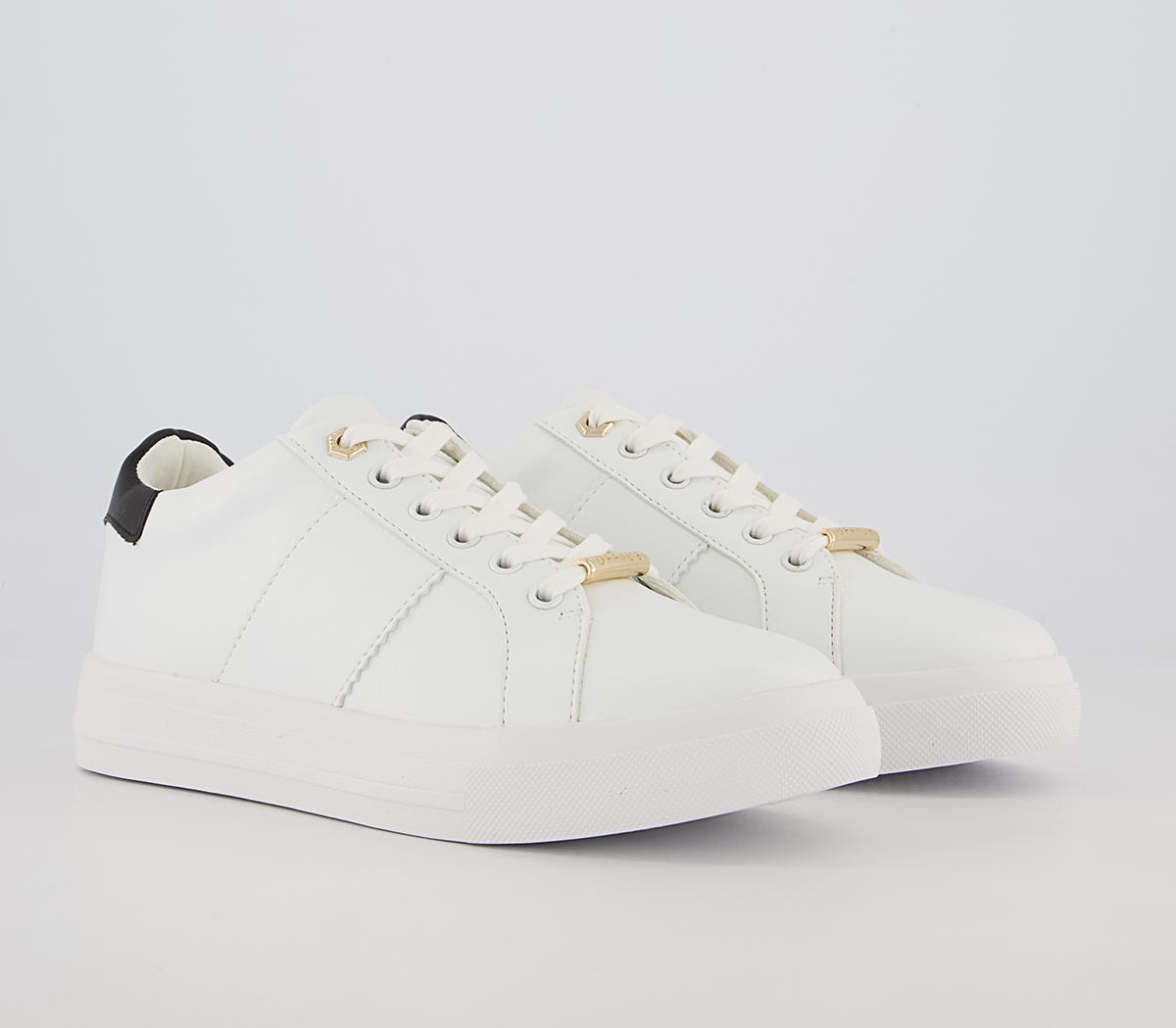 Office Focus Lace Up Trainers Office Focus Lace Up Trainers White Black Mix