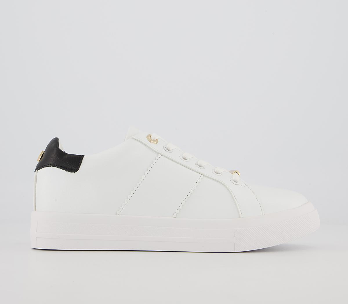 Office Focus Lace Up Trainers Office Focus Lace Up Trainers White Black Mix