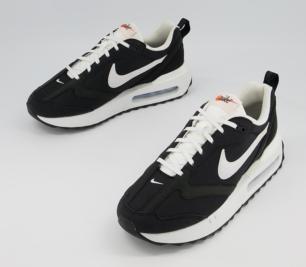 Nike Air Max Dawn Trainers M Nike Air Max Dawn Trainers M Black Summit White Metallic Silver
