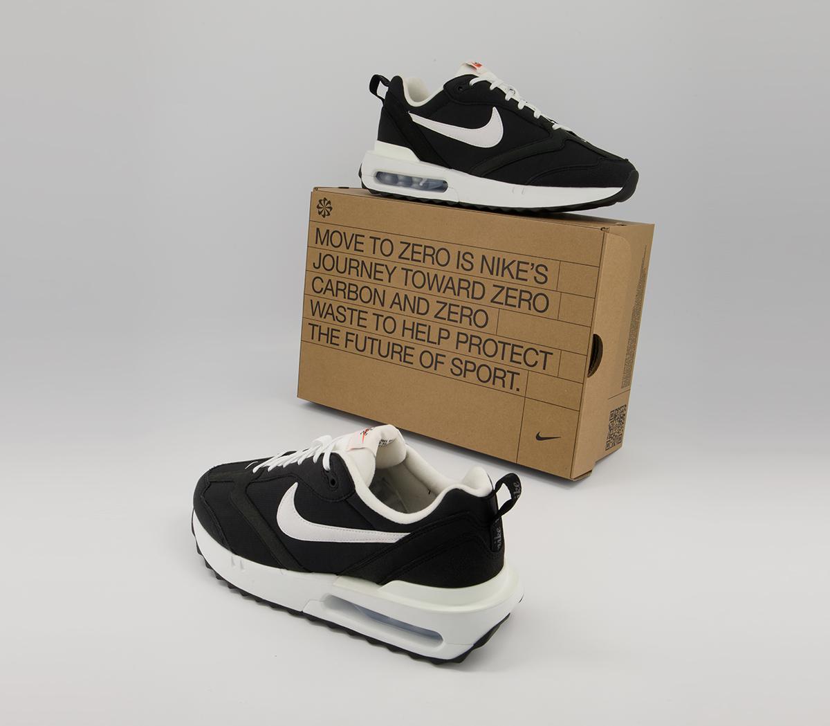 Nike Air Max Dawn Trainers M Nike Air Max Dawn Trainers M Black Summit White Metallic Silver
