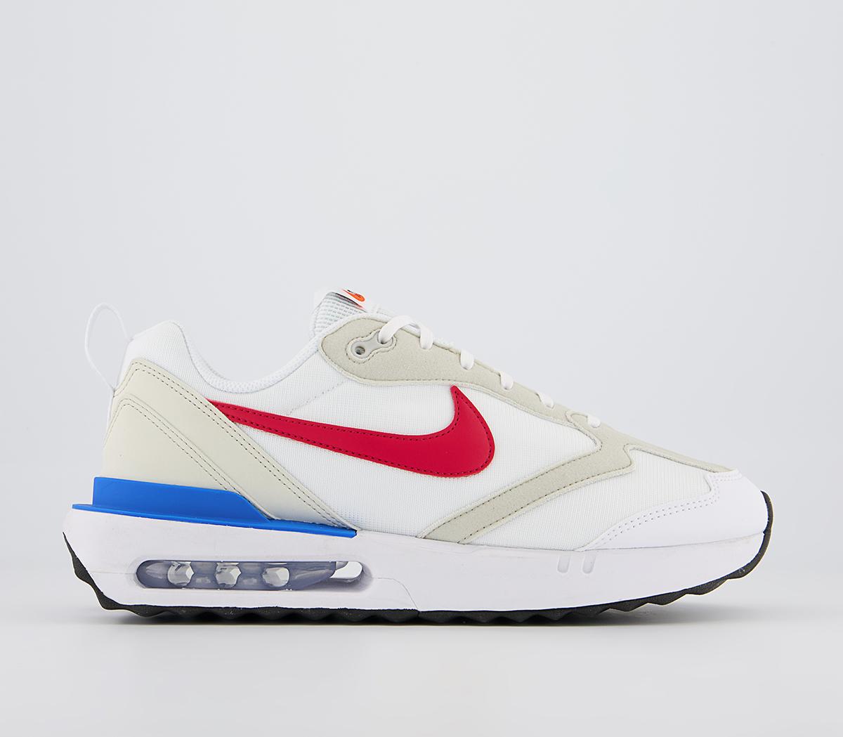 Mens red white sale and blue nike shoes