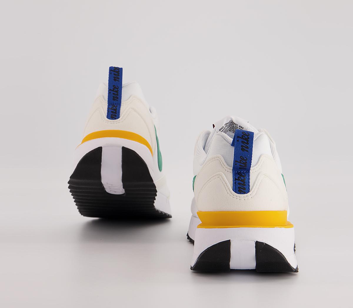 Nike Air Max Dawn Trainers Nike Air Max Dawn Trainers White Malachite Sail University Gold