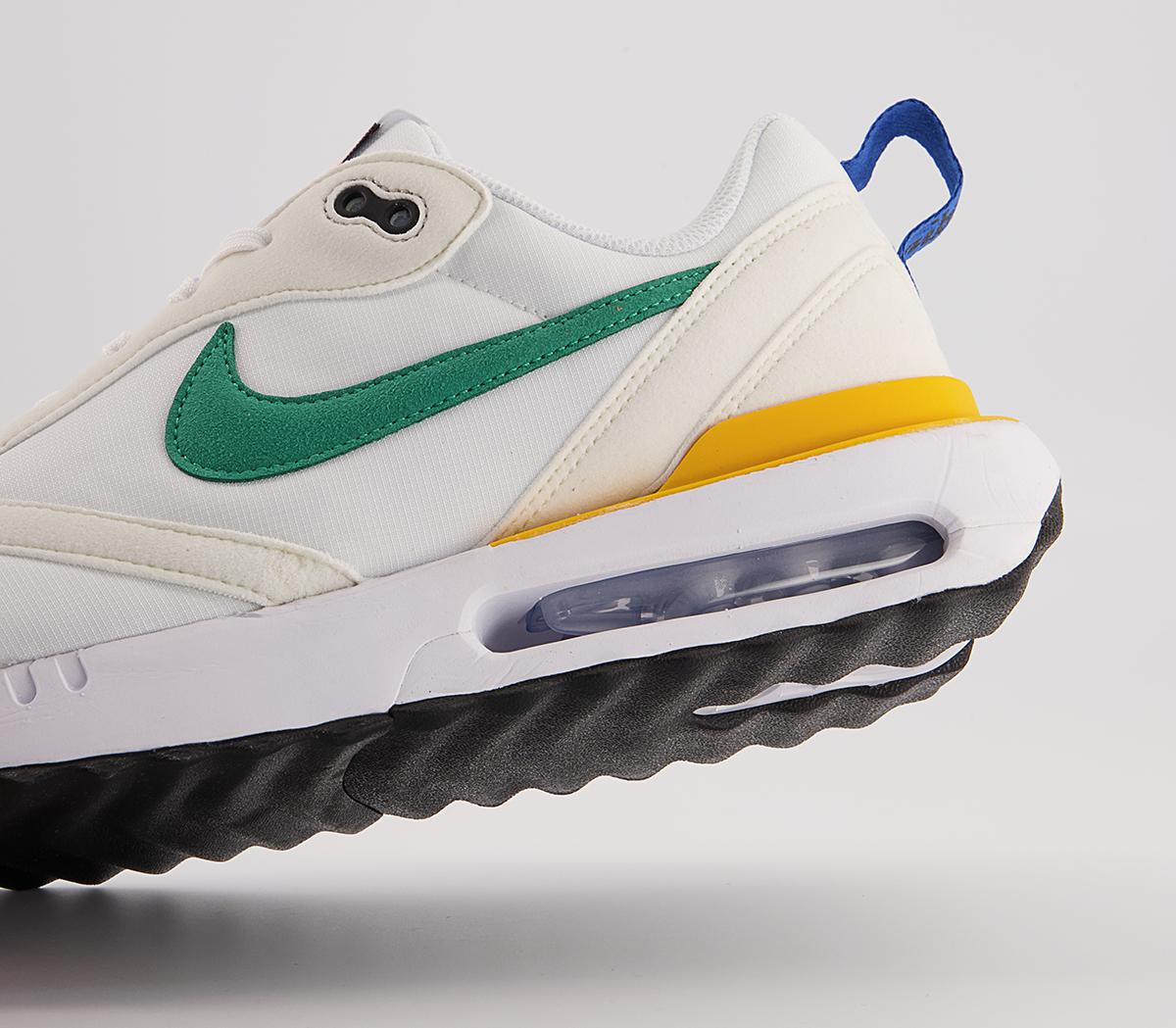 Nike Air Max Dawn Trainers Nike Air Max Dawn Trainers White Malachite Sail University Gold