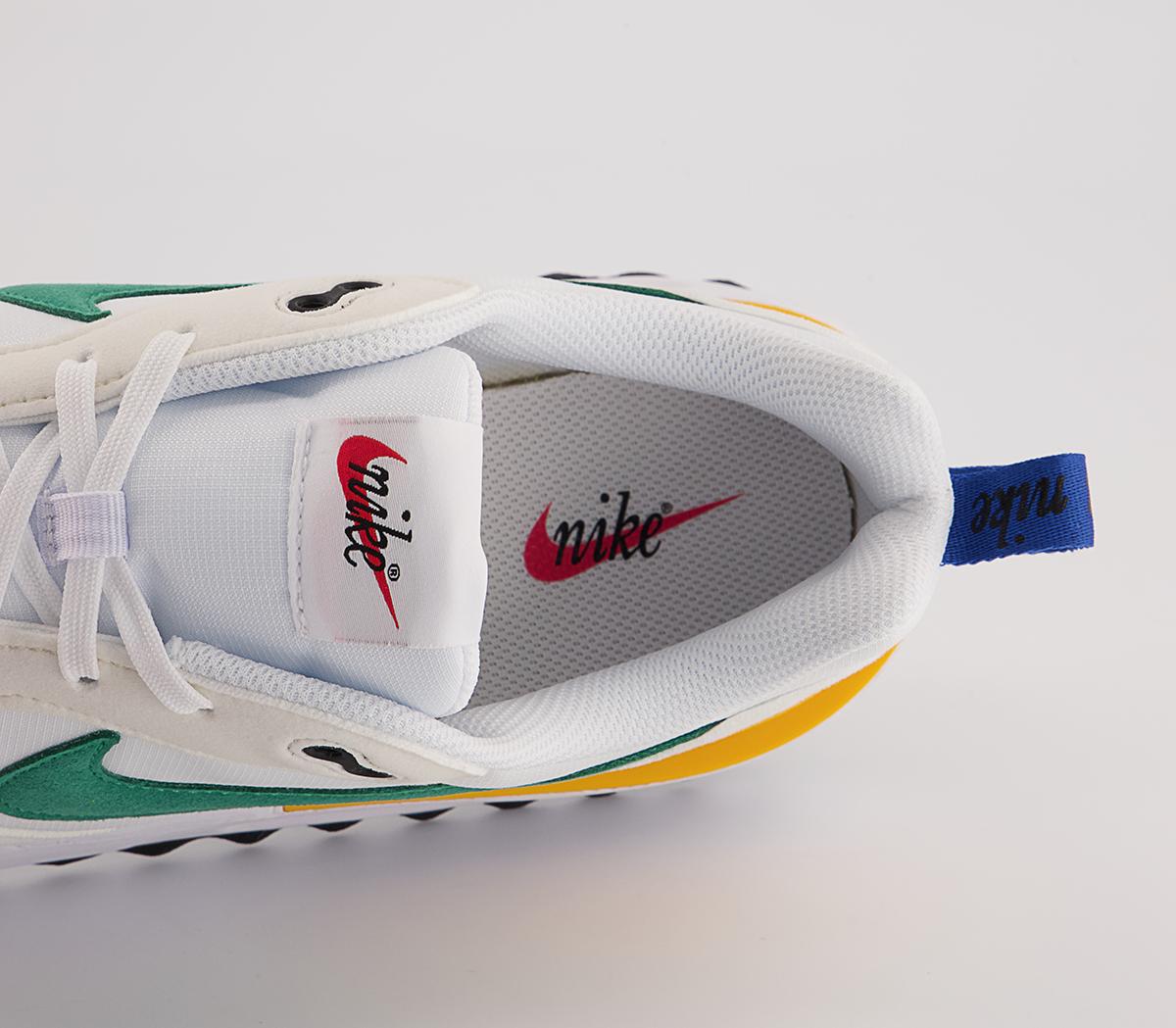 Nike Air Max Dawn Trainers Nike Air Max Dawn Trainers White Malachite Sail University Gold