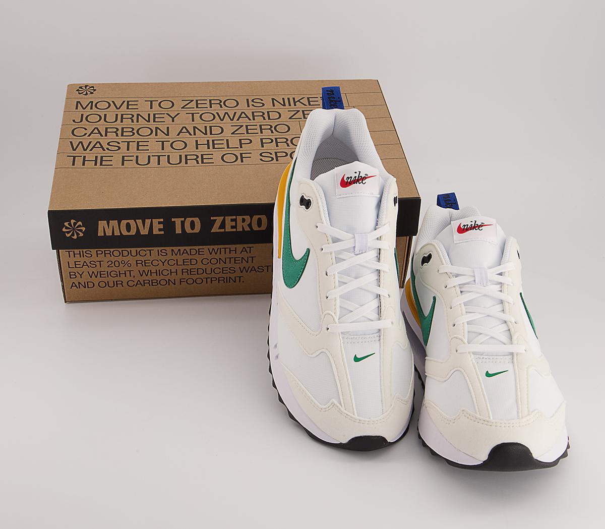 Nike Air Max Dawn Trainers Nike Air Max Dawn Trainers White Malachite Sail University Gold