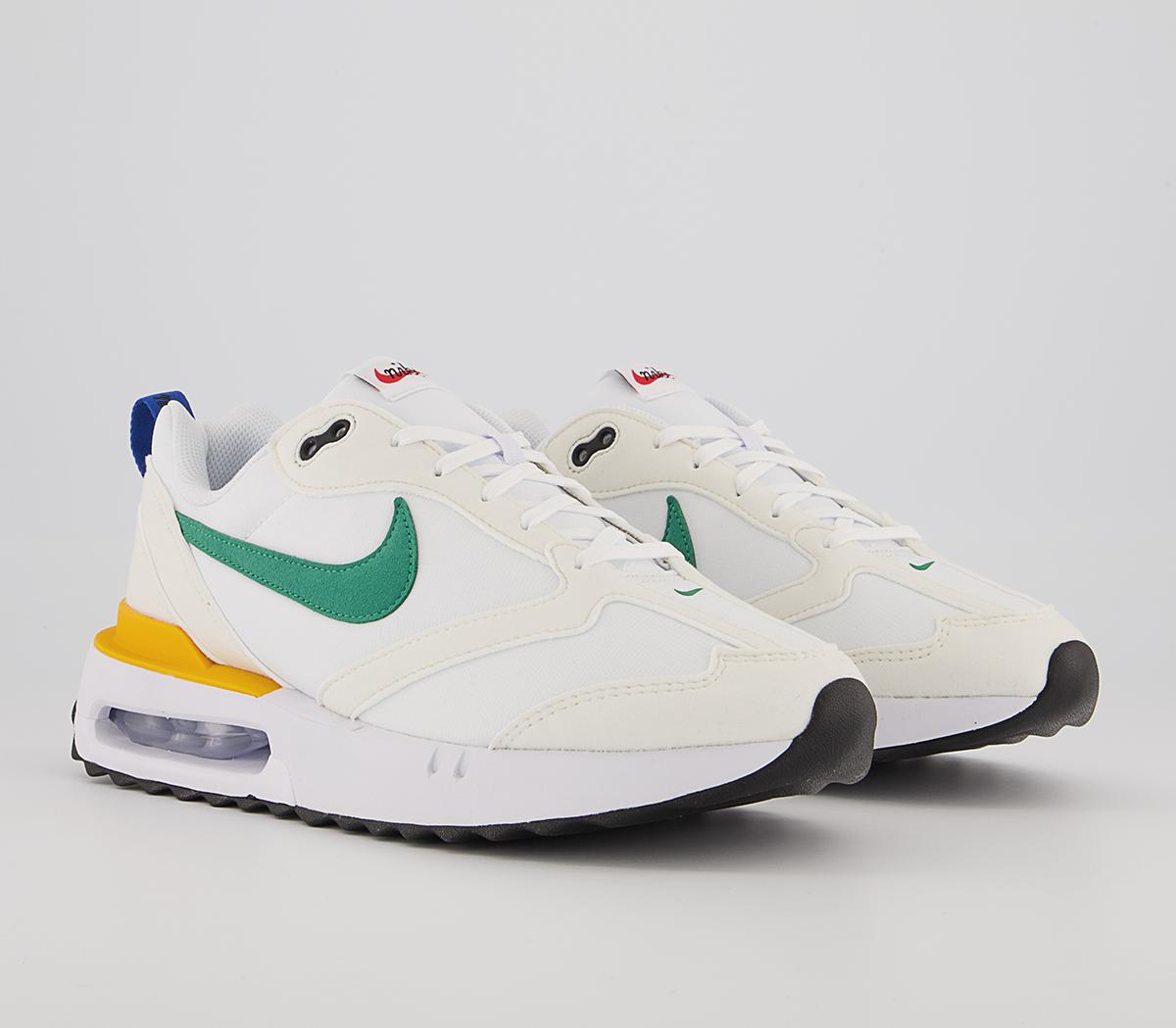 Nike Air Max Dawn Trainers Nike Air Max Dawn Trainers White Malachite Sail University Gold