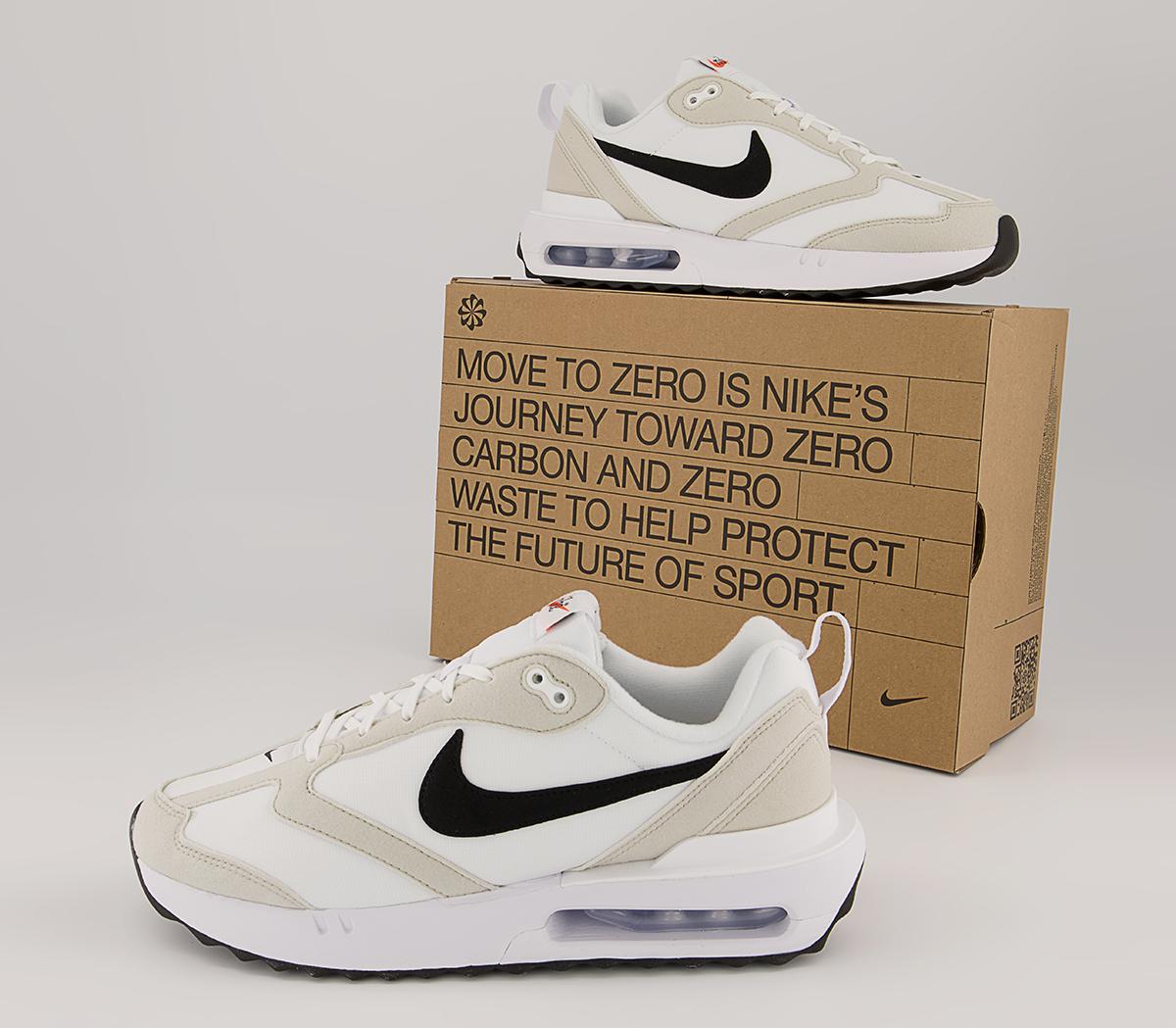 Nike Air Max Dawn Trainers Nike Air Max Dawn Trainers White Black Light Bone