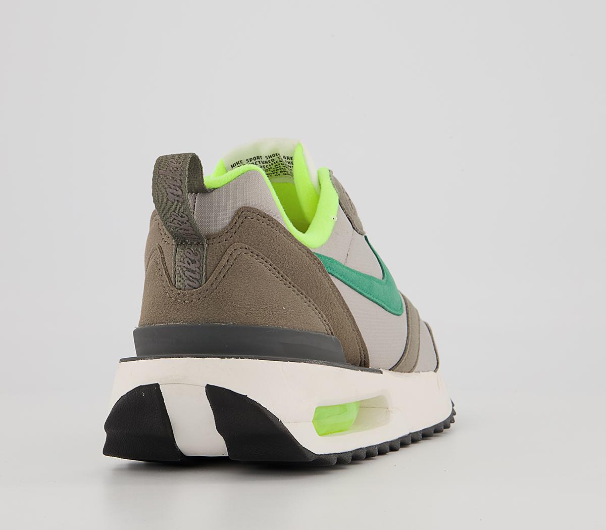Nike Air Max Dawn Trainers Nike Air Max Dawn Trainers Olive Grey Volt