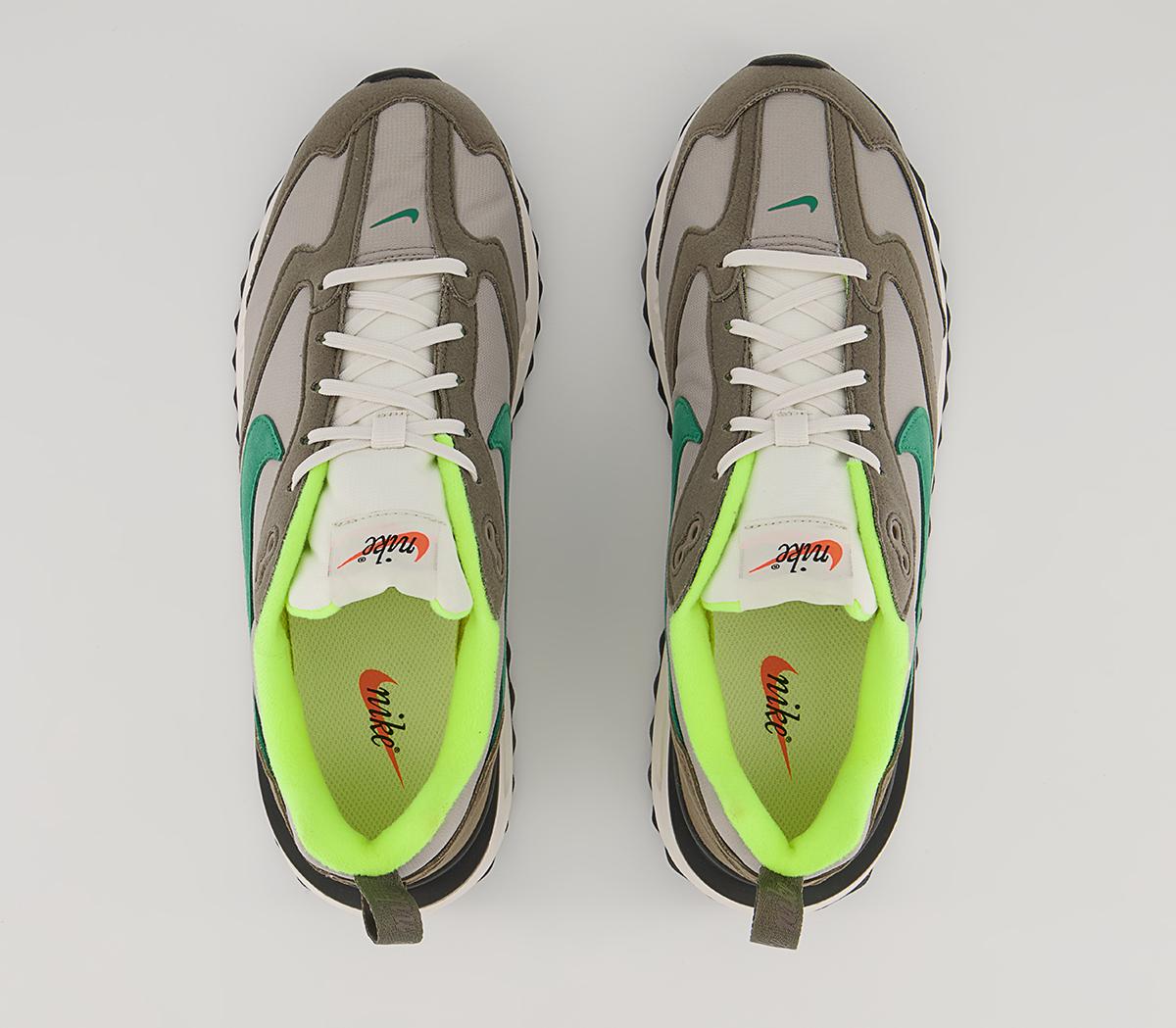 Nike Air Max Dawn Trainers Nike Air Max Dawn Trainers Olive Grey Volt
