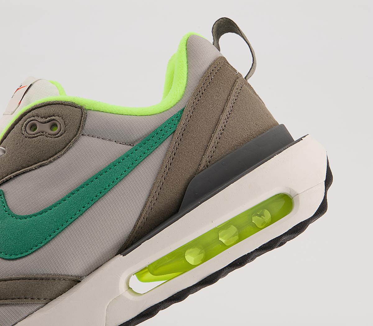 Nike Air Max Dawn Trainers Nike Air Max Dawn Trainers Olive Grey Volt