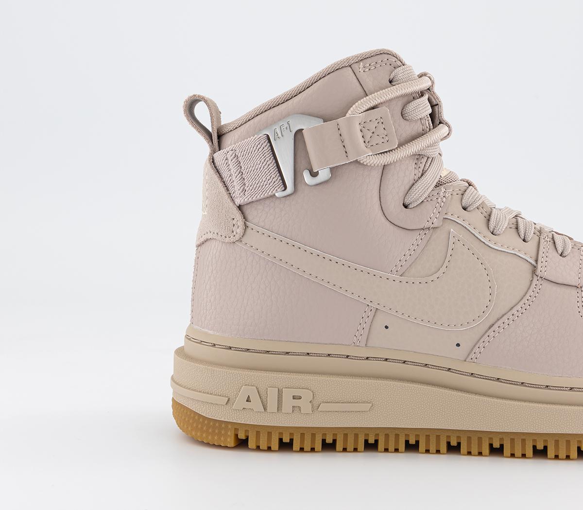 NikeAir Force 1 Utility Hi 2.0 Trainers Fossil Stone Pearl White White