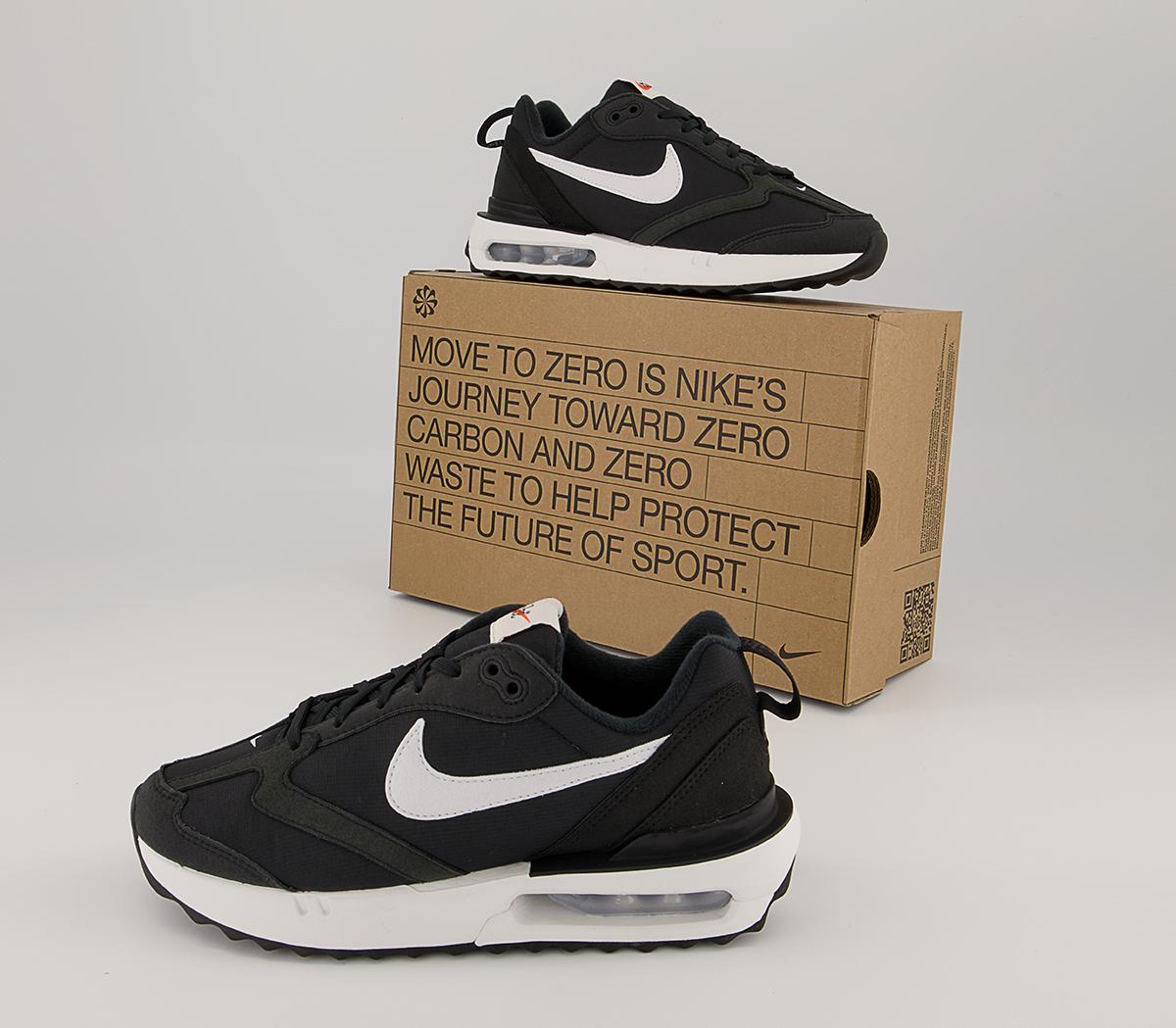 Nike Air Max Dawn Trainers Nike Air Max Dawn Trainers Black Summit White Metallic Silver