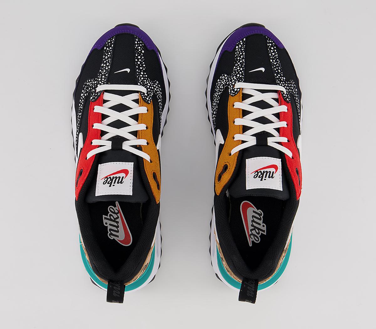 Nike Air Max Dawn Trainers Nike Air Max Dawn Trainers Black White Habanero Red Electro Purple