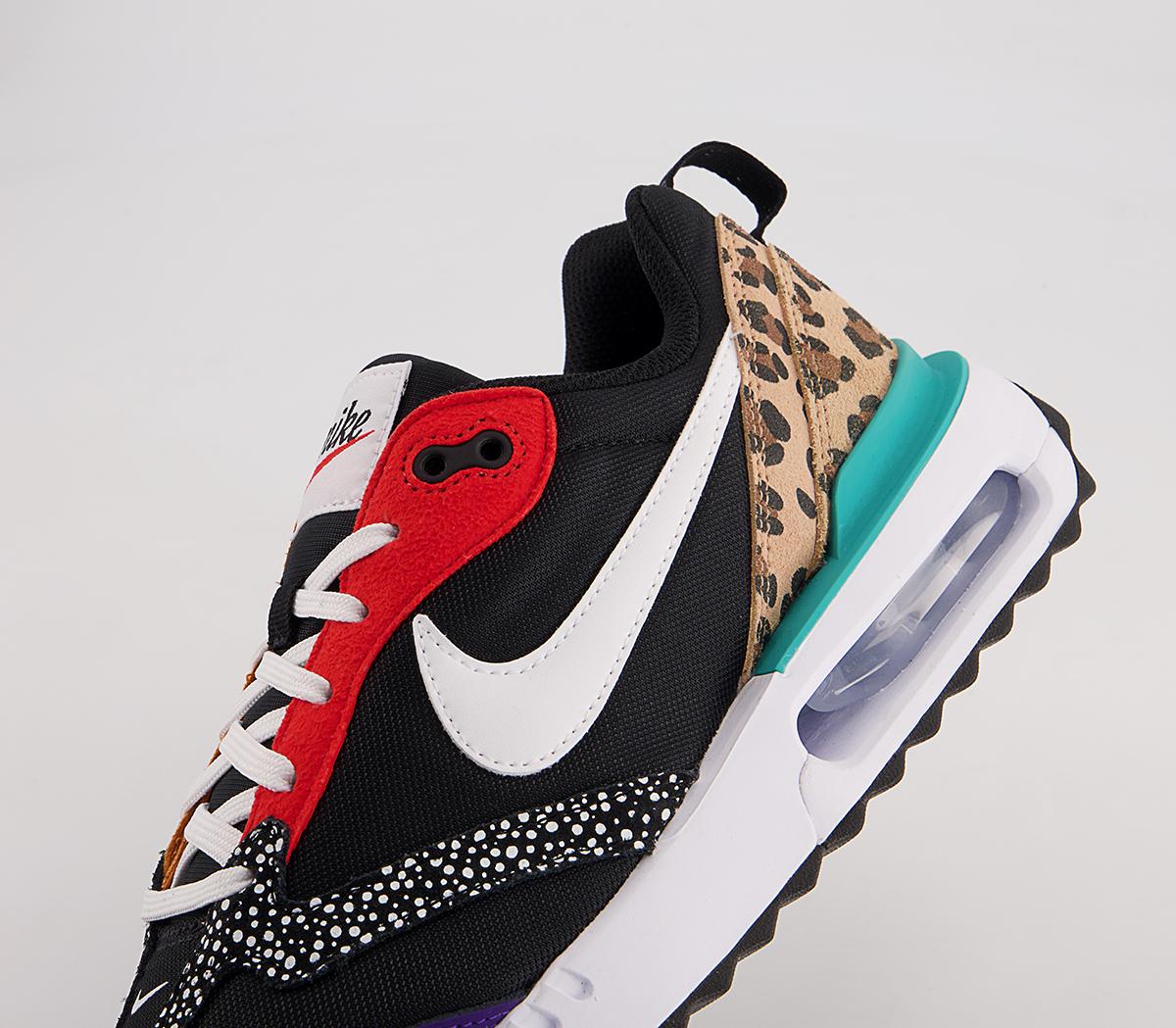 Nike Air Max Dawn Trainers Nike Air Max Dawn Trainers Black White Habanero Red Electro Purple