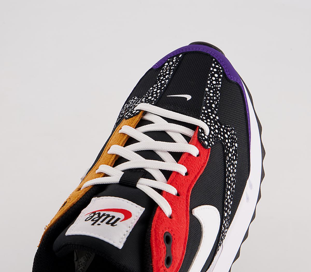 Nike Air Max Dawn Trainers Nike Air Max Dawn Trainers Black White Habanero Red Electro Purple
