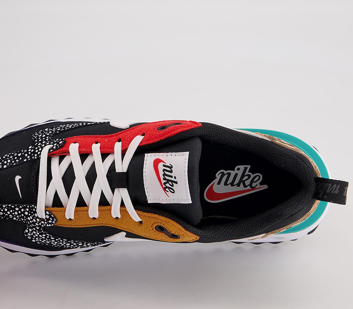 Nike Air Max Dawn Trainers Nike Air Max Dawn Trainers Black White Habanero Red Electro Purple