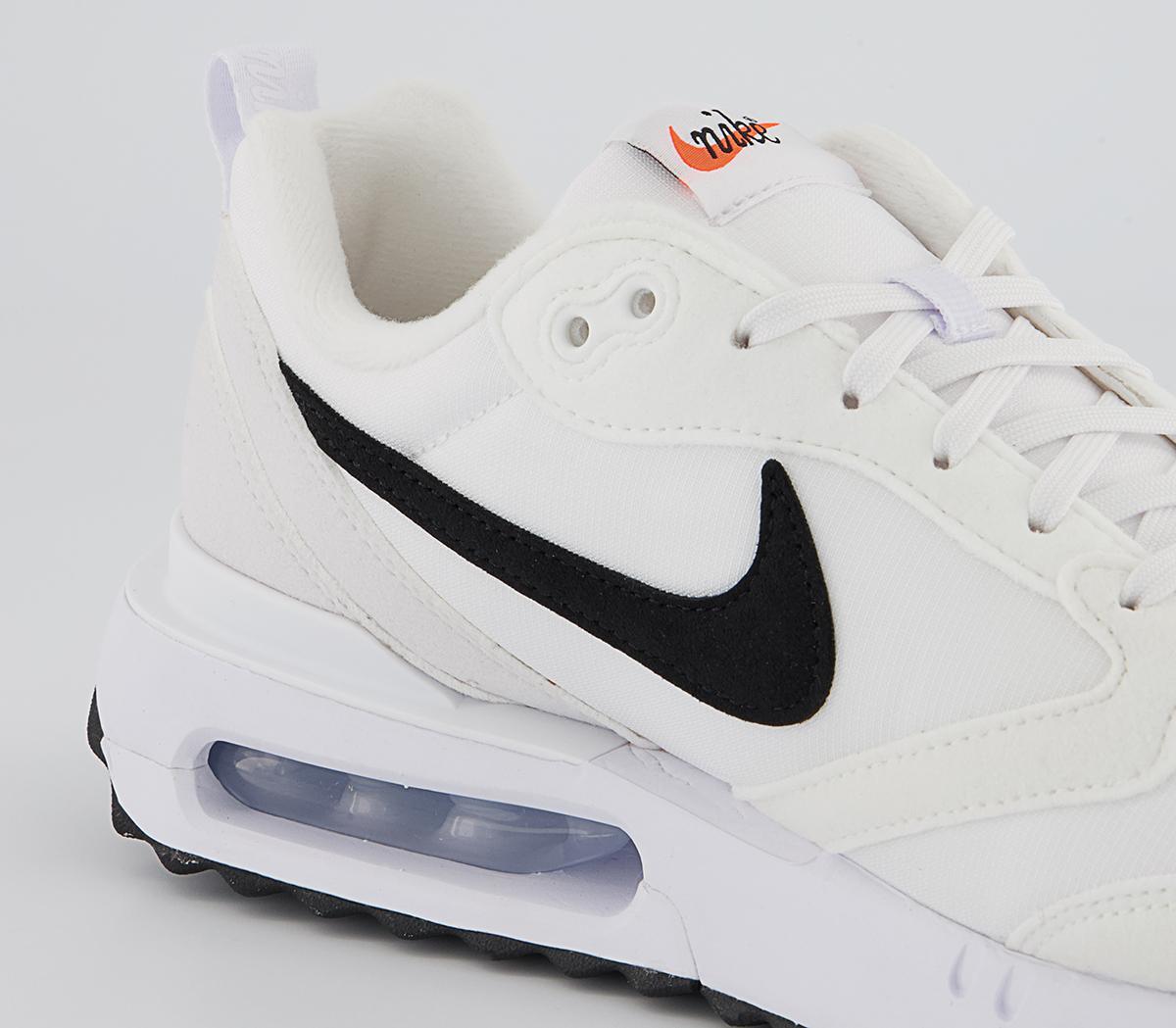 Nike Air Max Dawn Trainers Nike Air Max Dawn Trainers White Black Total Orange
