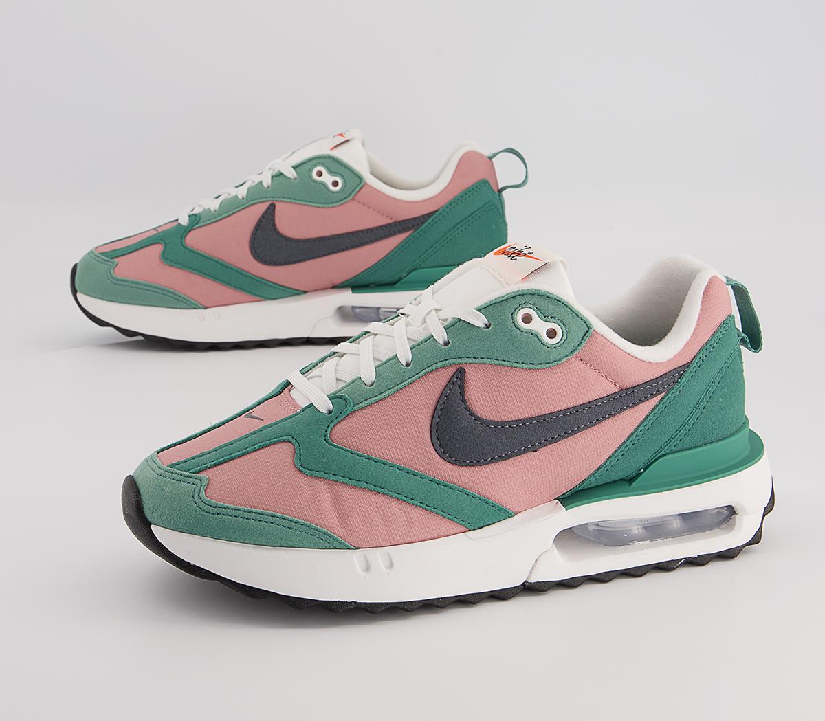 Nike Air Max Dawn Trainers Nike Air Max Dawn Trainers Rust Pink Iron Grey Jade Glaze
