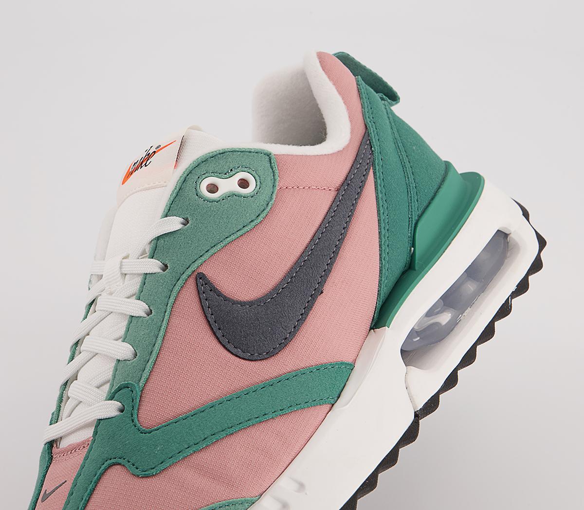 Nike Air Max Dawn Trainers Nike Air Max Dawn Trainers Rust Pink Iron Grey Jade Glaze
