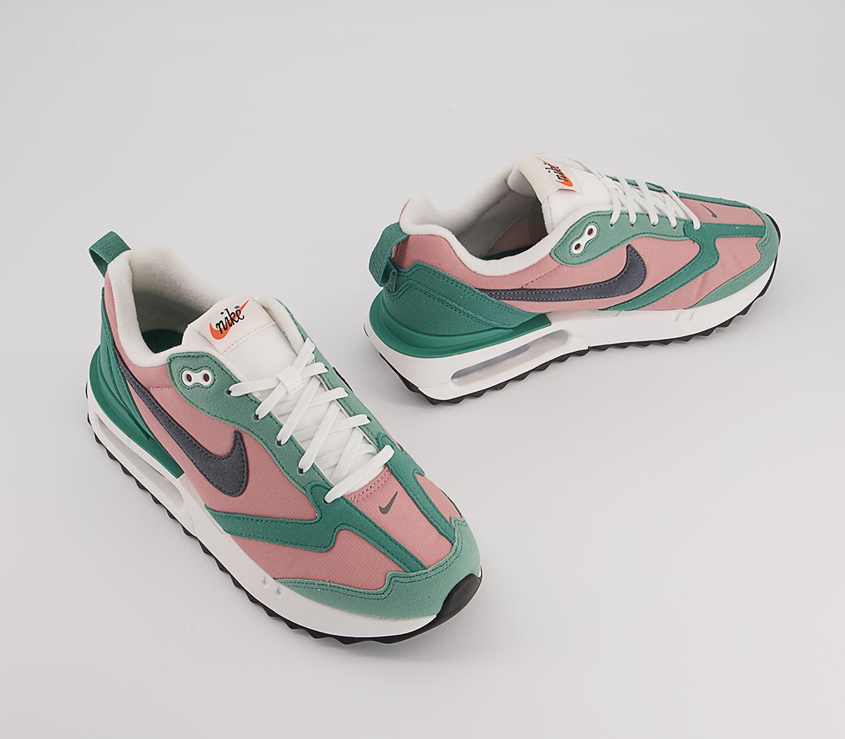 Nike Air Max Dawn Trainers Nike Air Max Dawn Trainers Rust Pink Iron Grey Jade Glaze