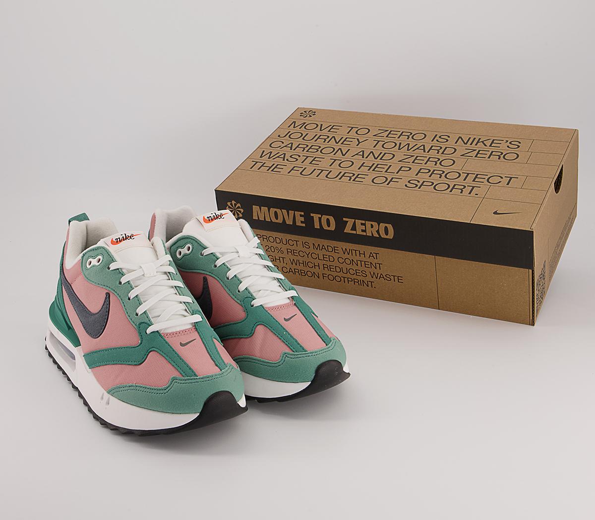 Nike Air Max Dawn Trainers Nike Air Max Dawn Trainers Rust Pink Iron Grey Jade Glaze
