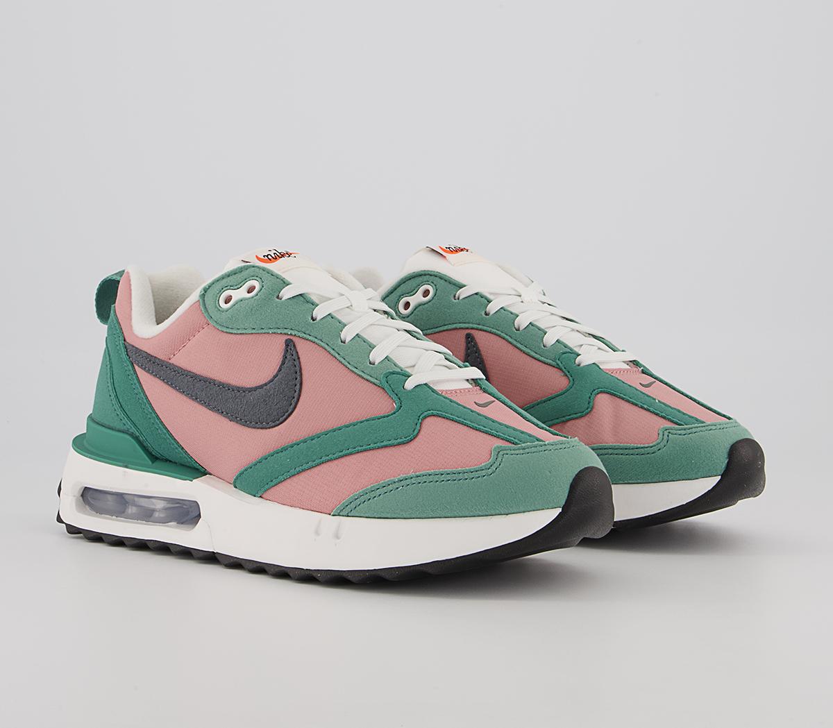 Nike Air Max Dawn Trainers Nike Air Max Dawn Trainers Rust Pink Iron Grey Jade Glaze