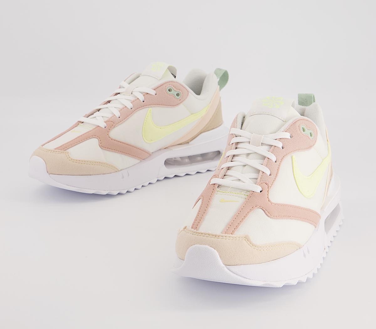 Nike Air Max Dawn Trainers Nike Air Max Dawn Trainers Phantom Citron Tint Pink Oxford