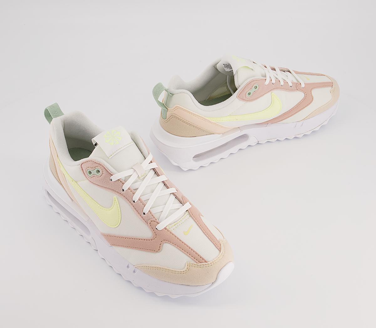 Nike Air Max Dawn Trainers Nike Air Max Dawn Trainers Phantom Citron Tint Pink Oxford
