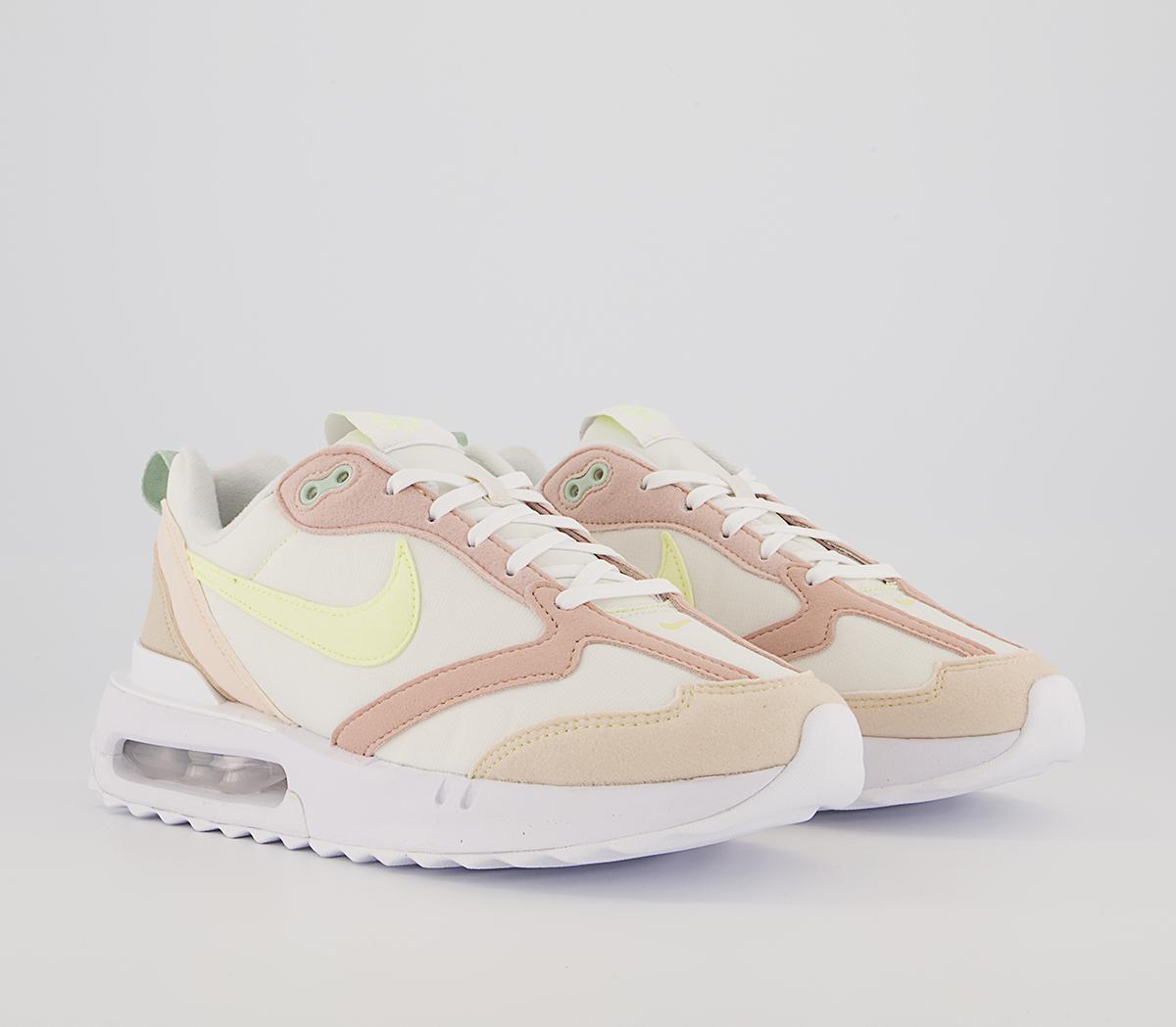 Nike Air Max Dawn Trainers Nike Air Max Dawn Trainers Phantom Citron Tint Pink Oxford