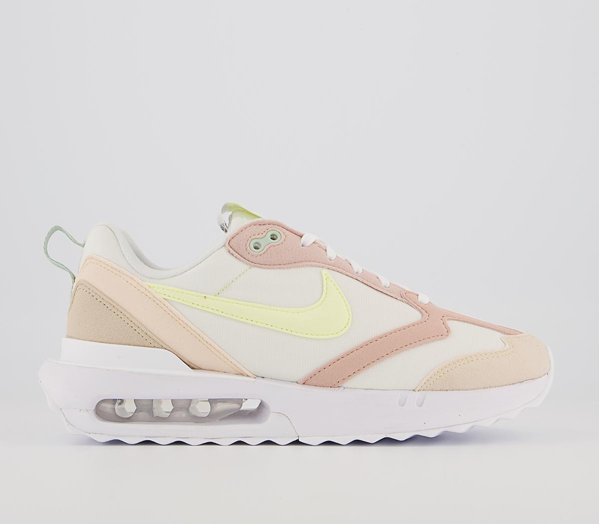 nike pink and yellow trainers