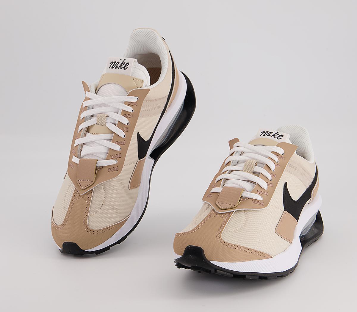 Nike Air Max Pre Day Trainers Nike Air Max Pre Day Trainers Oatmeal White Praline Metalic Silver White