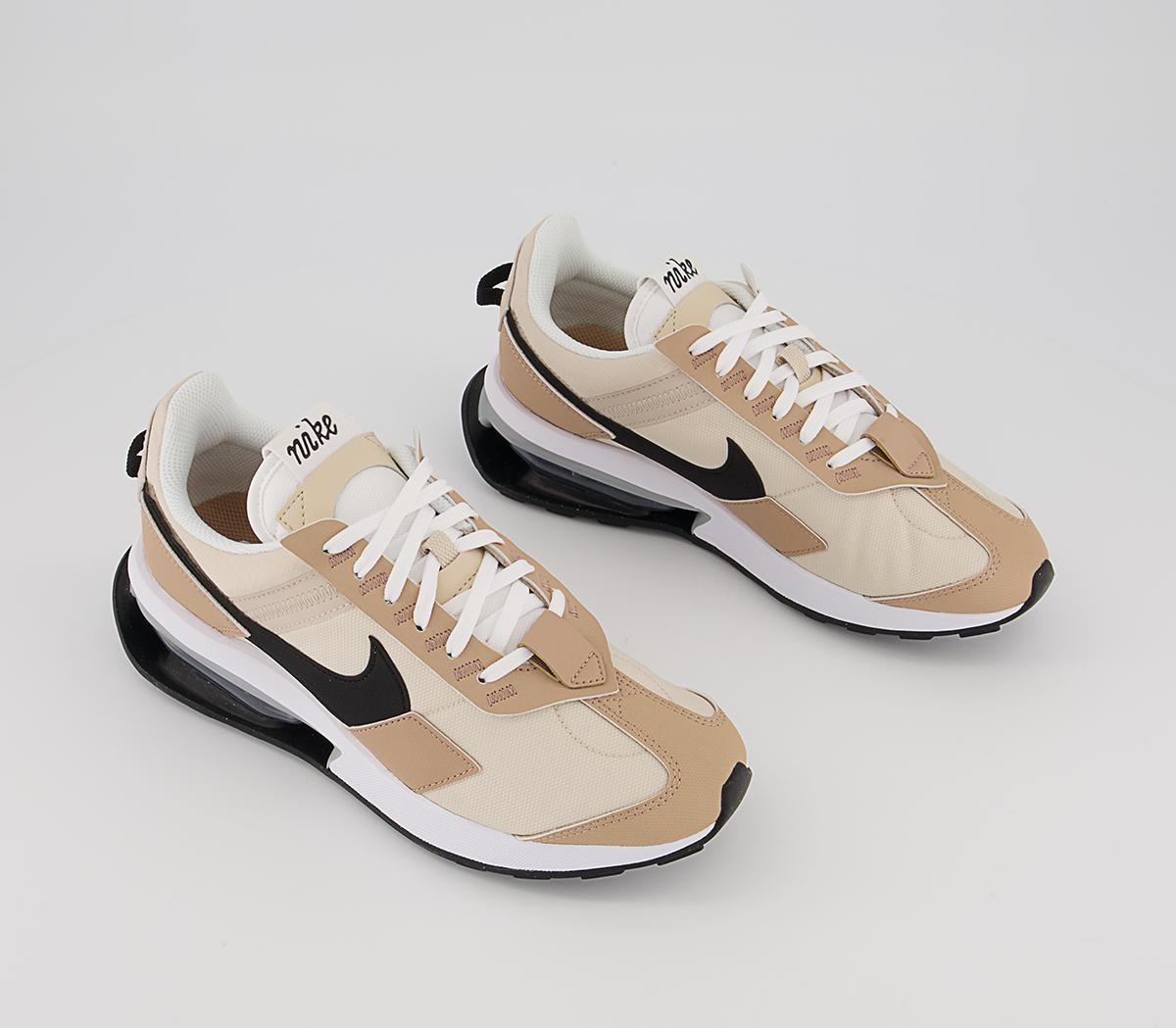 Nike Air Max Pre Day Trainers Nike Air Max Pre Day Trainers Oatmeal White Praline Metalic Silver White