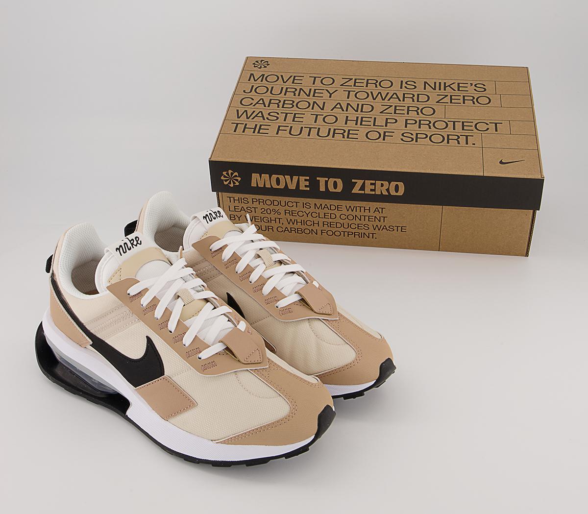 Nike Air Max Pre Day Trainers Nike Air Max Pre Day Trainers Oatmeal White Praline Metalic Silver White