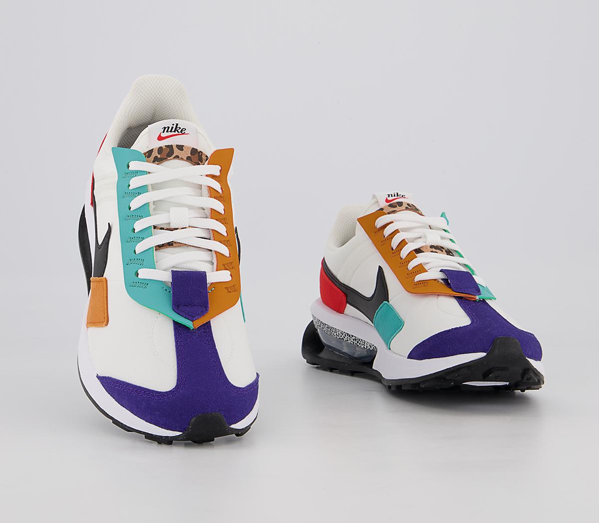 Nike Air Max Pre Day Trainers Nike Air Max Pre Day Trainers Summit White Black Habanero Red
