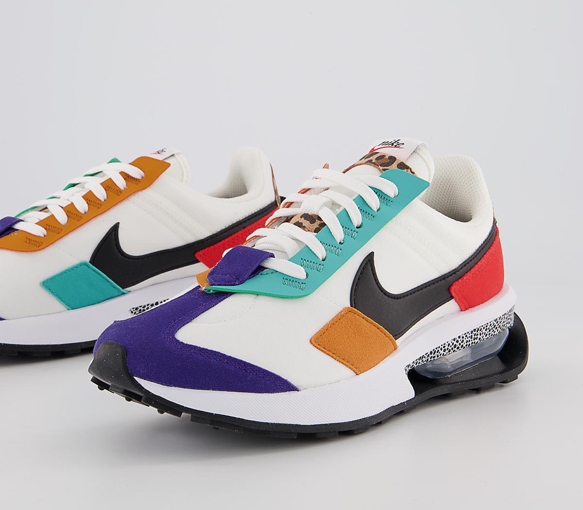 Nike Air Max Pre Day Trainers Nike Air Max Pre Day Trainers Summit White Black Habanero Red