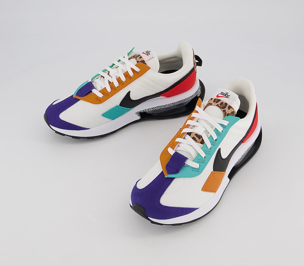 Nike Air Max Pre Day Trainers Nike Air Max Pre Day Trainers Summit White Black Habanero Red