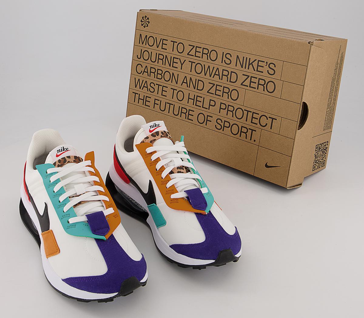 Nike Air Max Pre Day Trainers Nike Air Max Pre Day Trainers Summit White Black Habanero Red