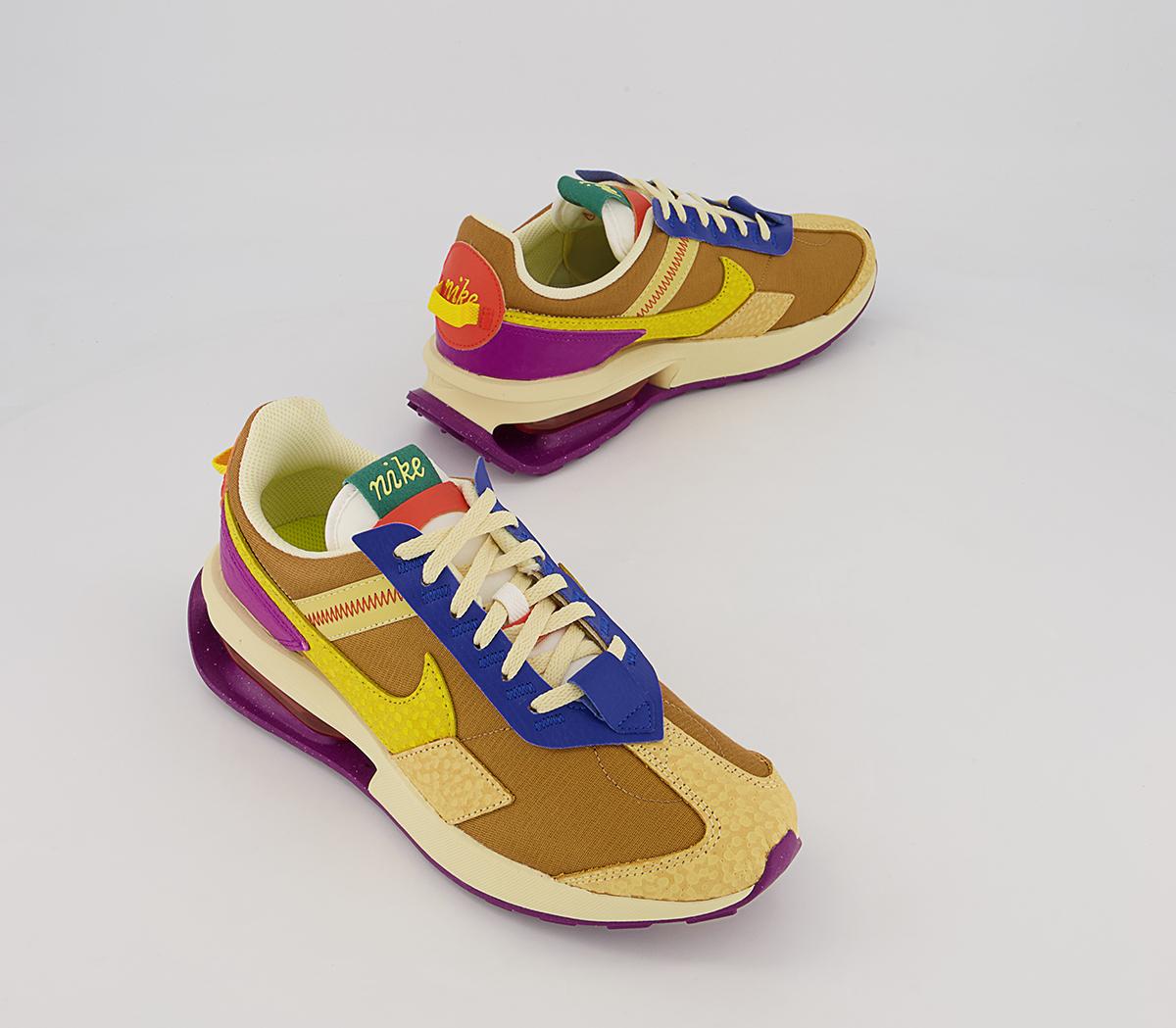 Nike Air Max Pre Day Trainers Nike Air Max Pre Day Trainers Wheat Yellow Strikered Plumorange