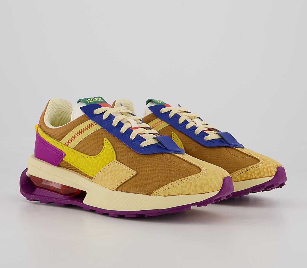 Nike Air Max Pre Day Trainers Nike Air Max Pre Day Trainers Wheat Yellow Strikered Plumorange