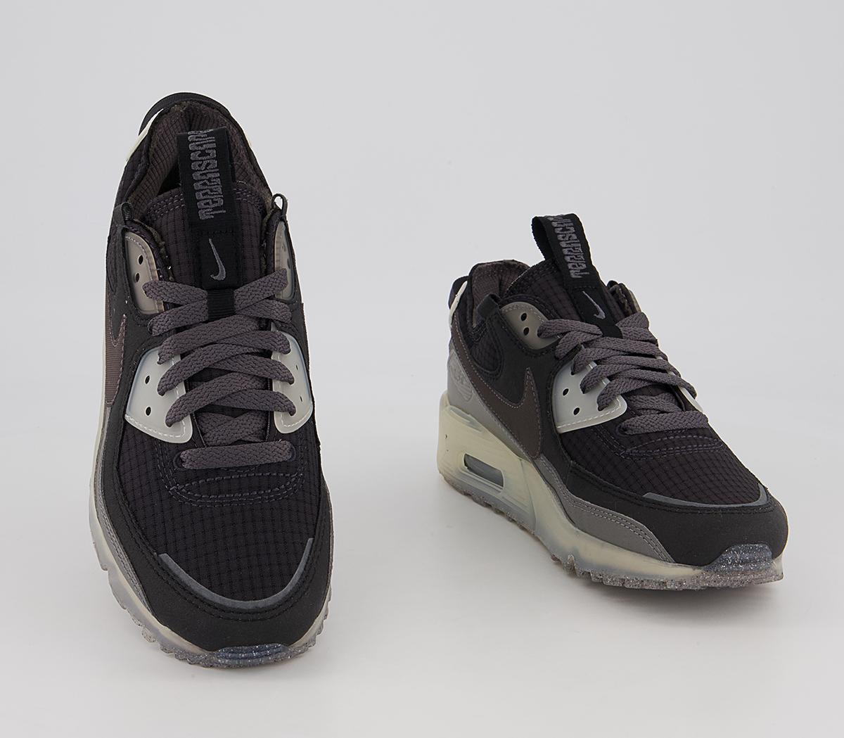 Nike Air Max Terrascape 90 Trainers Nike Air Max Terrascape 90 Trainers Black Thunder Grey Dk Pewter