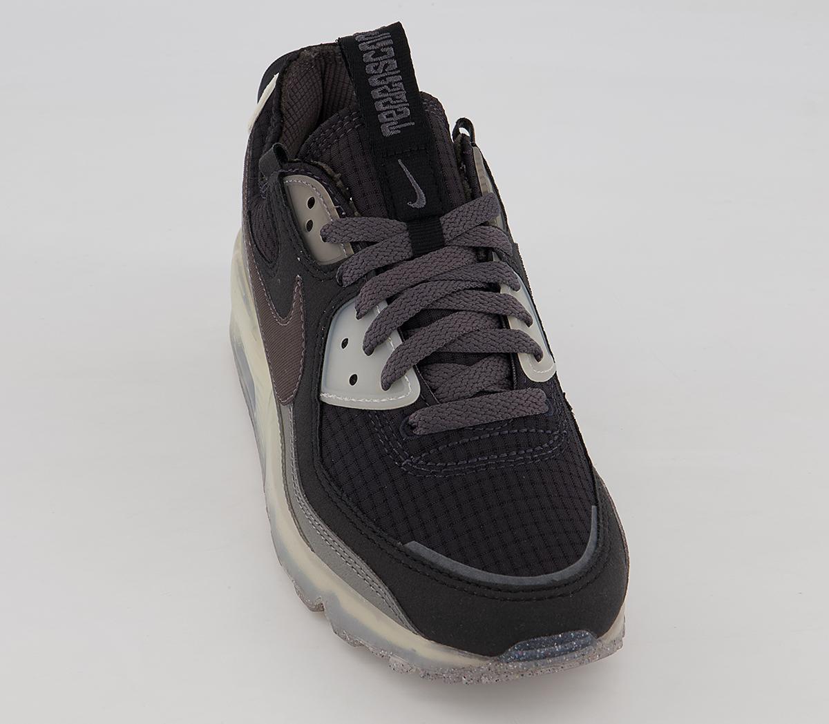 Nike Air Max Terrascape 90 Trainers Nike Air Max Terrascape 90 Trainers Black Thunder Grey Dk Pewter