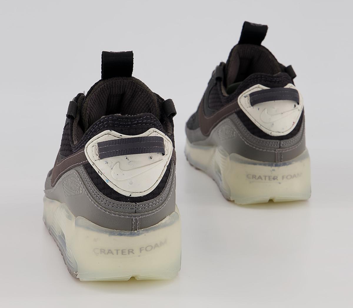 Nike Air Max Terrascape 90 Trainers Nike Air Max Terrascape 90 Trainers Black Thunder Grey Dk Pewter