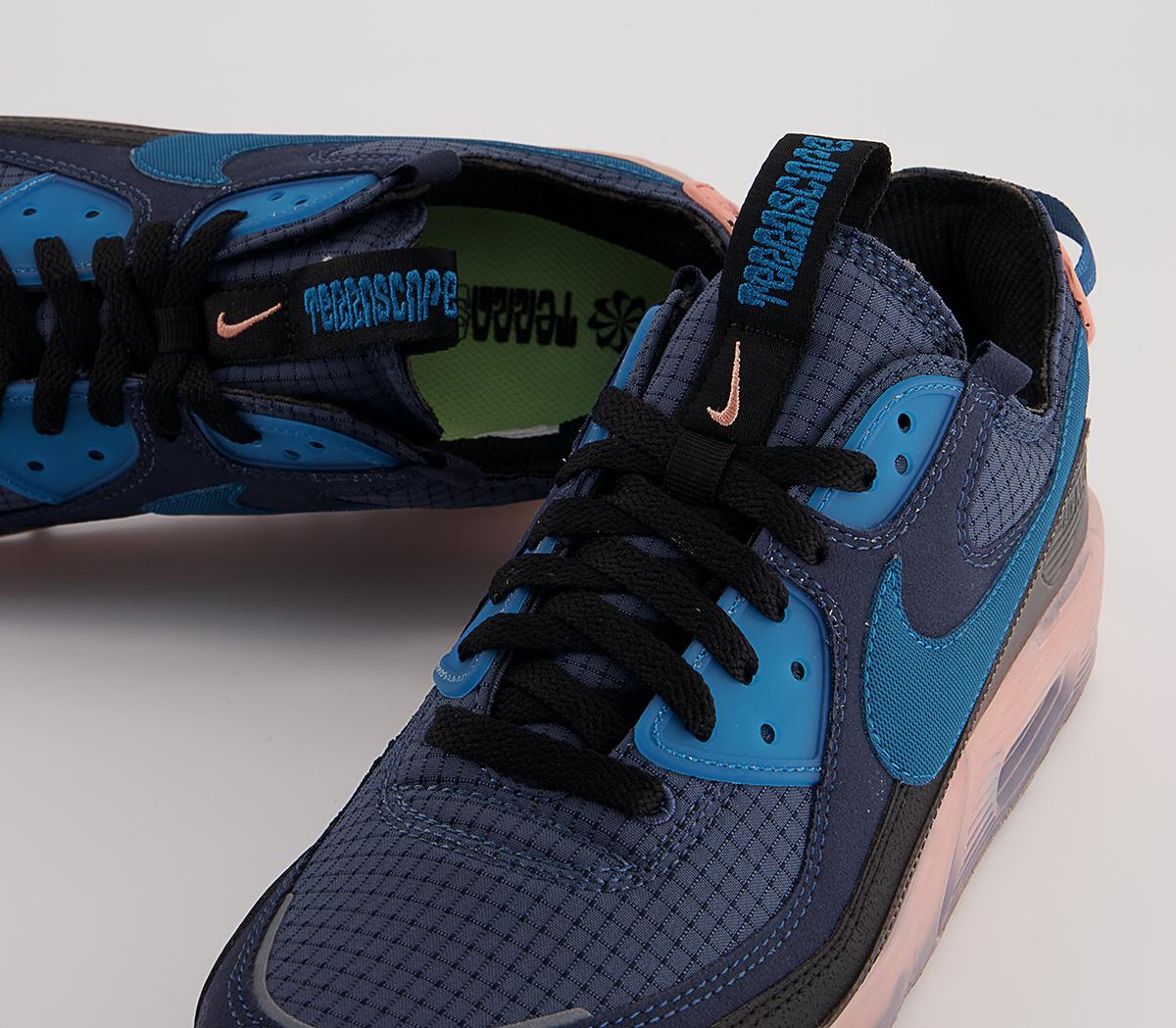 Nike Air Max Terrascape 90 Trainers Nike Air Max Terrascape 90 Trainers Obsidian Marina Thunder Blue