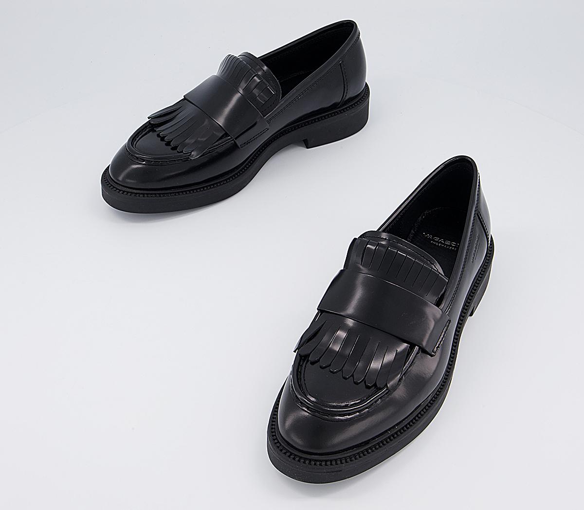 Vagabond Shoemakers Alex Kiltie Loafers Black - Flat Shoes for Women
