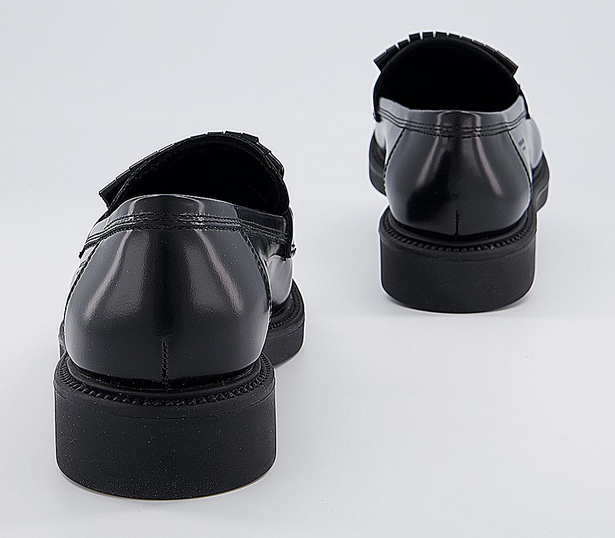 Vagabond Shoemakers Alex Kiltie Loafers Black - Flat Shoes for Women